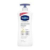 Vaseline Lotion w/Pump -Advanced Repair 600 Ml(20.3 Oz), 12/cs.